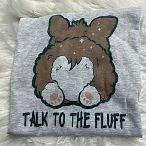 Brand new unisex Triblend talk to the fluff corgi T-shirt